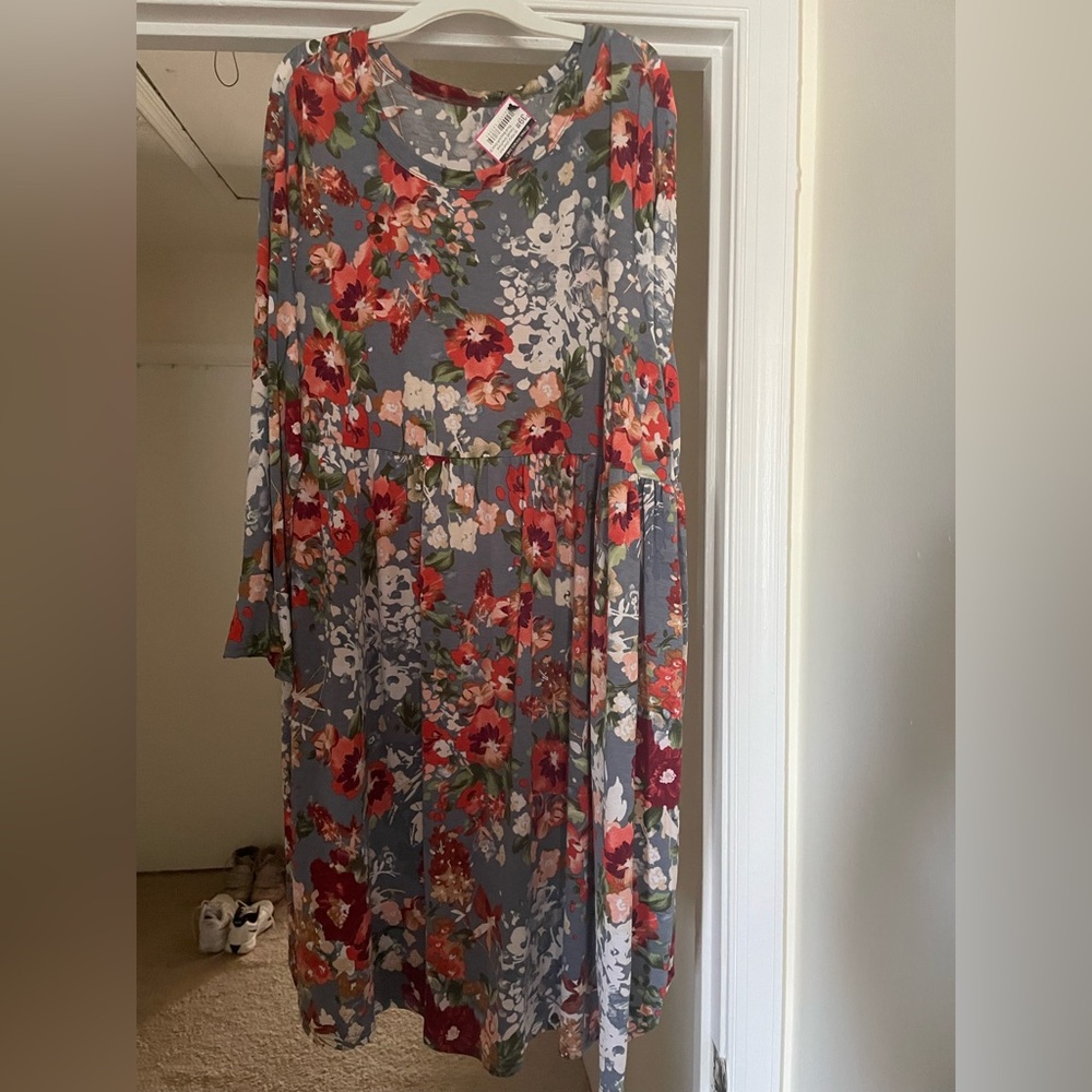 Floral Print Women's Dress